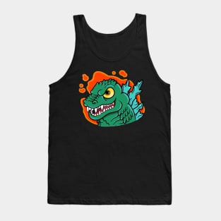 Zilla Head Godzilla Tank Top